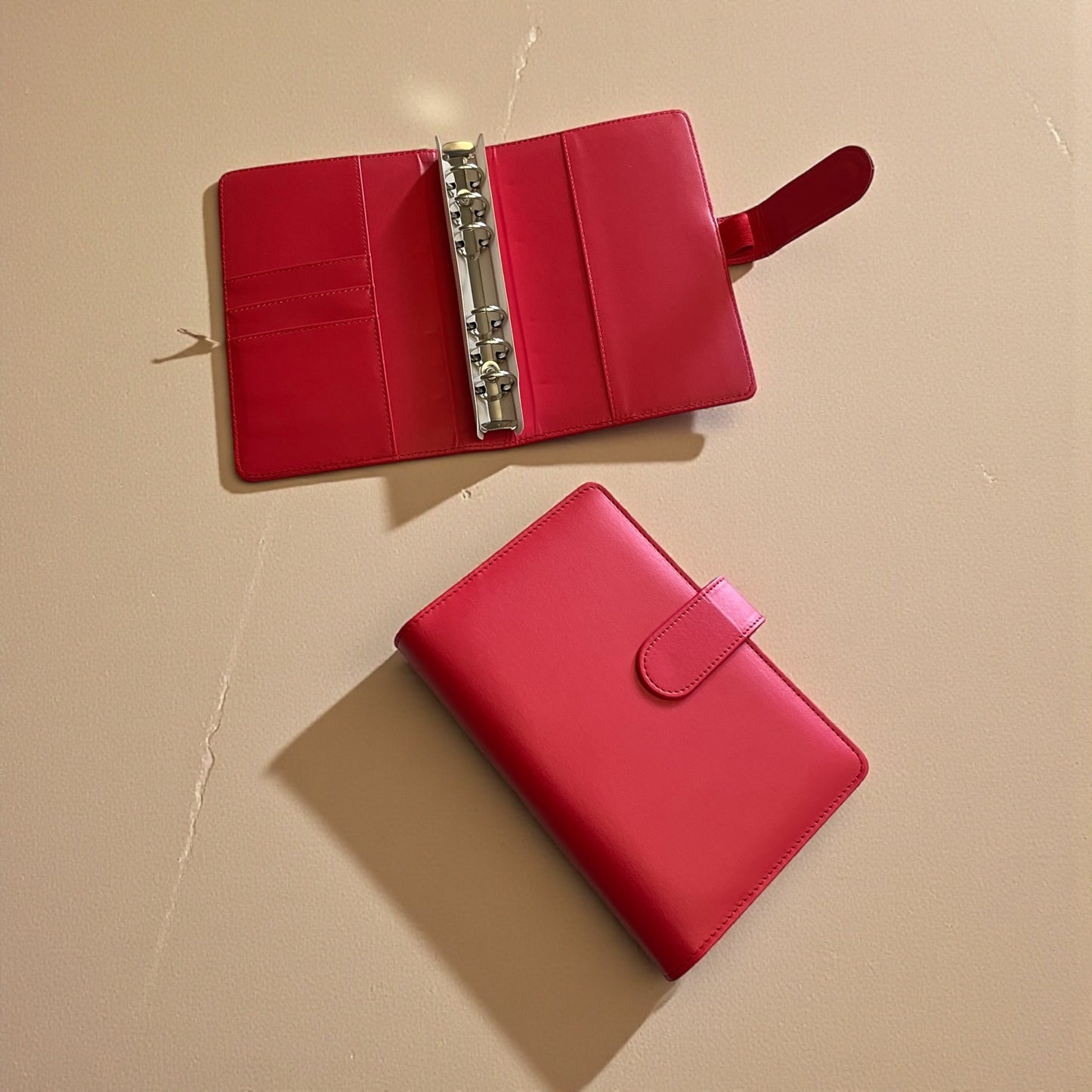 Red A6 PU Leather Binders