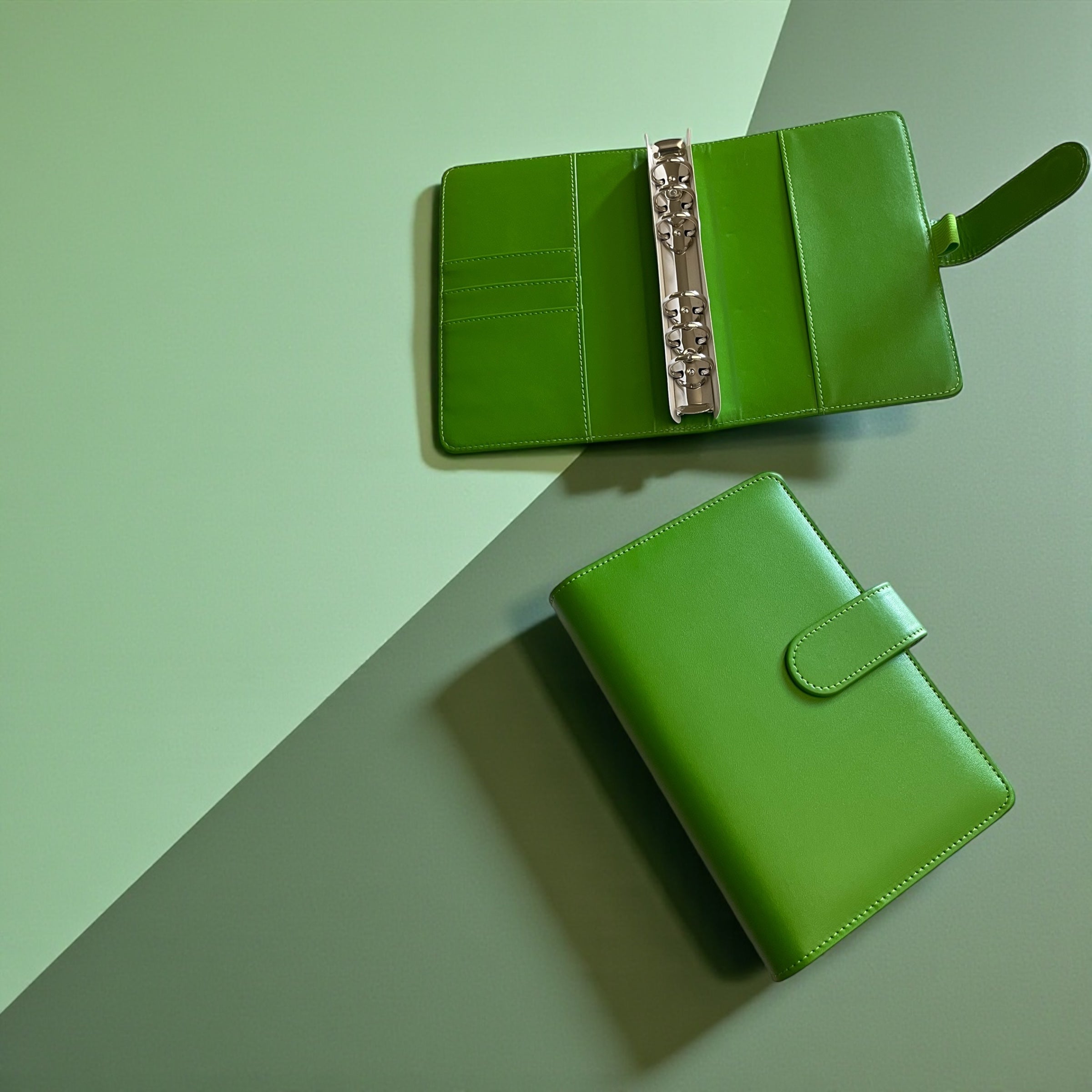 Forest Green A6 PU Leather Binders