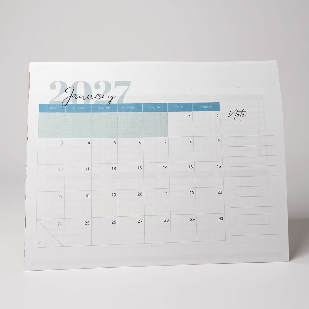 2027 Calendar Notepad - A 76-Page Duo