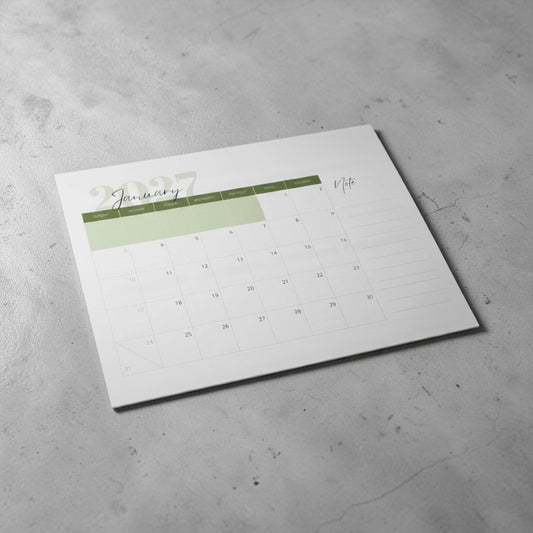 2027 Calendar Notepad - A 76-Page Duo