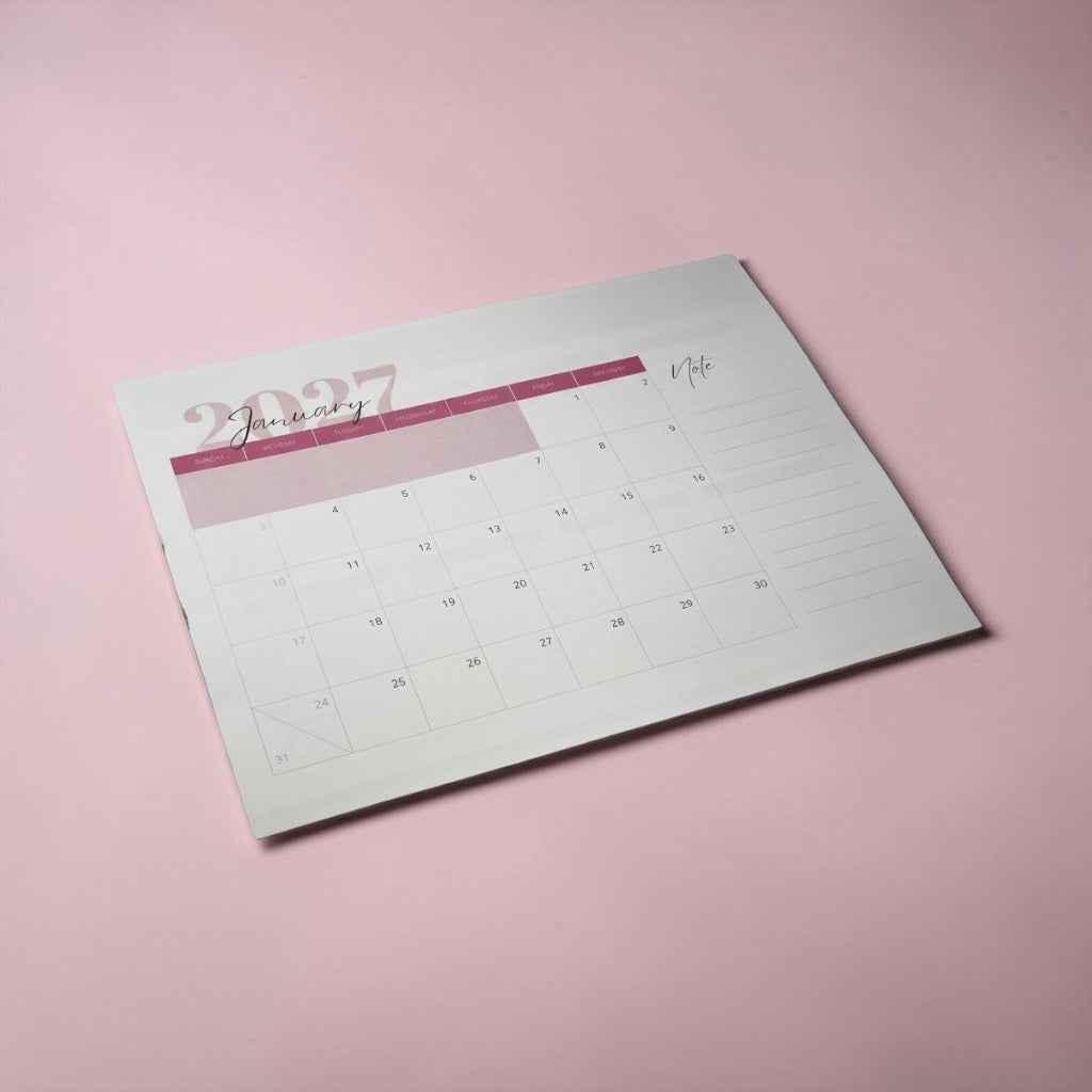 2027 Calendar Notepad - A 76-Page Duo