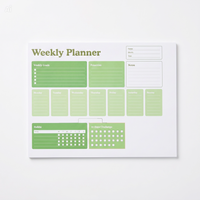 Weekly Planner Notepad: Goals, Priorities, Habits Tracker