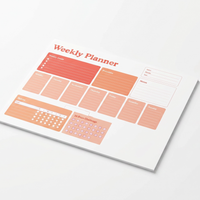 Weekly Planner Notepad: Goals, Priorities, Habits Tracker