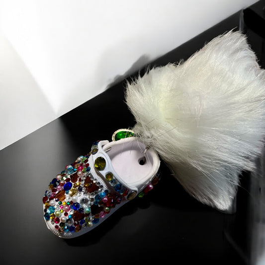 Bedazzled Handmade Croc Keychain – Be a Gem