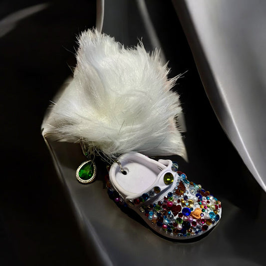 Bedazzled Handmade Croc Keychain – Be a Gem