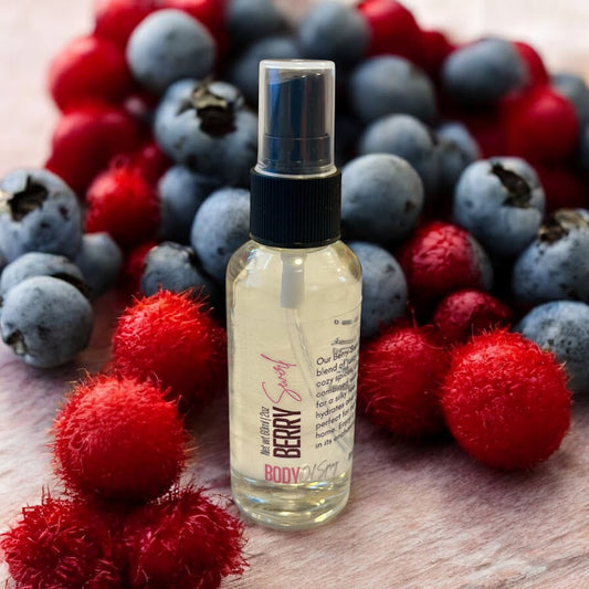 Berry Melody Body Oil Spray 4 Pack Bundle