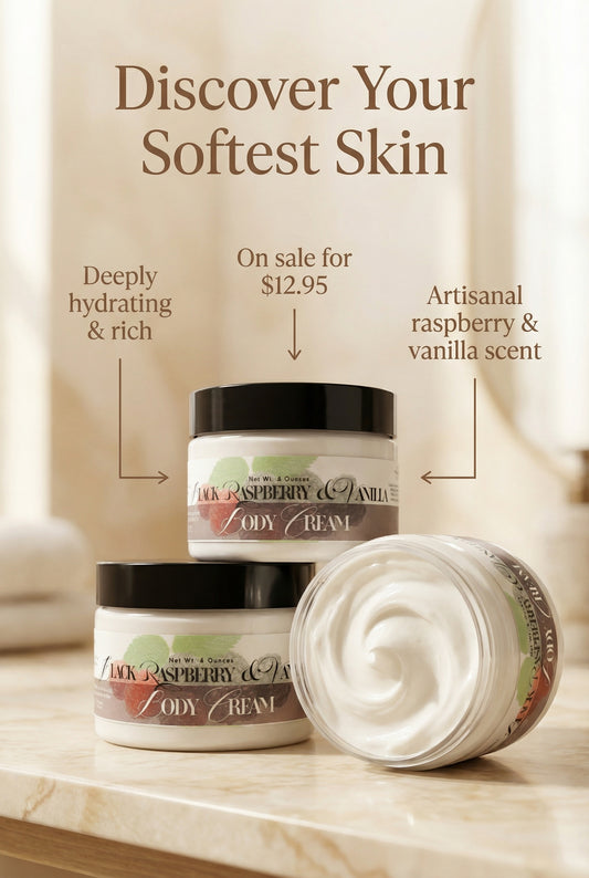 Black Raspberry & Vanilla Body Cream 4oz