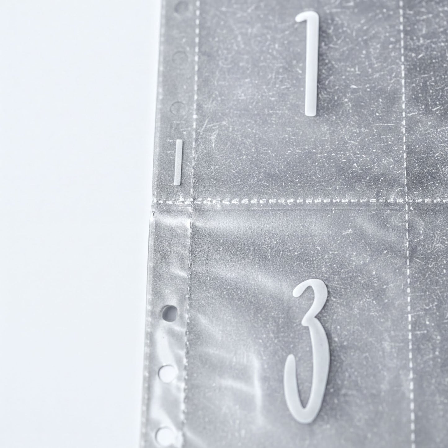 the numbers 1 and 3, with the number 3 being larger than the number 1.