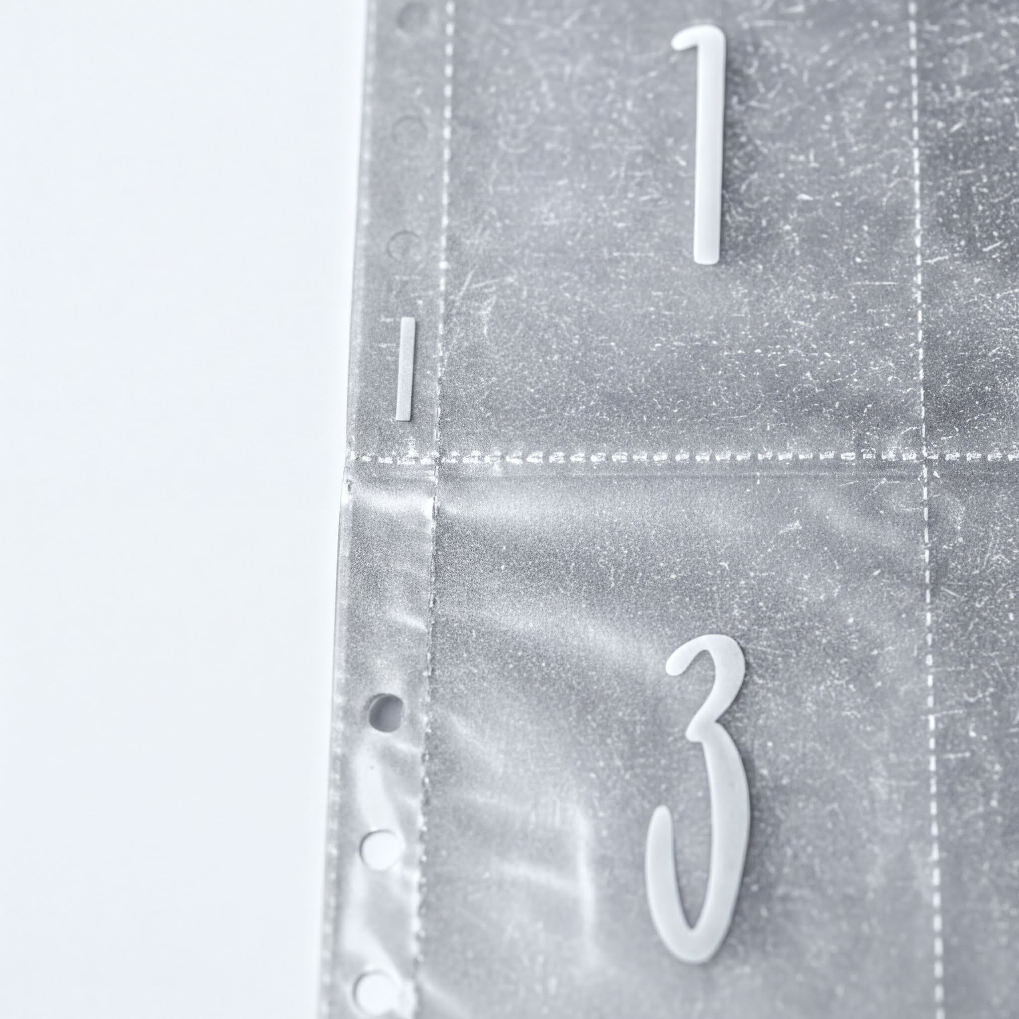 the numbers 1 and 3, with the number 3 being larger than the number 1.