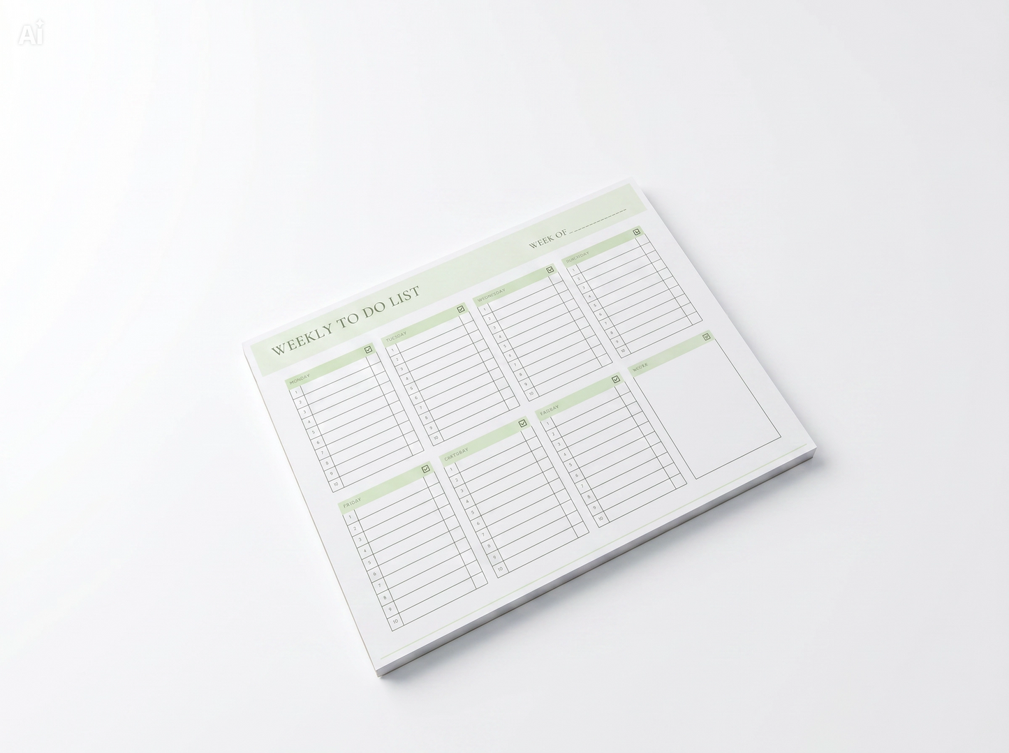 Handcrafted Weekly To-Do & Habit Tracker