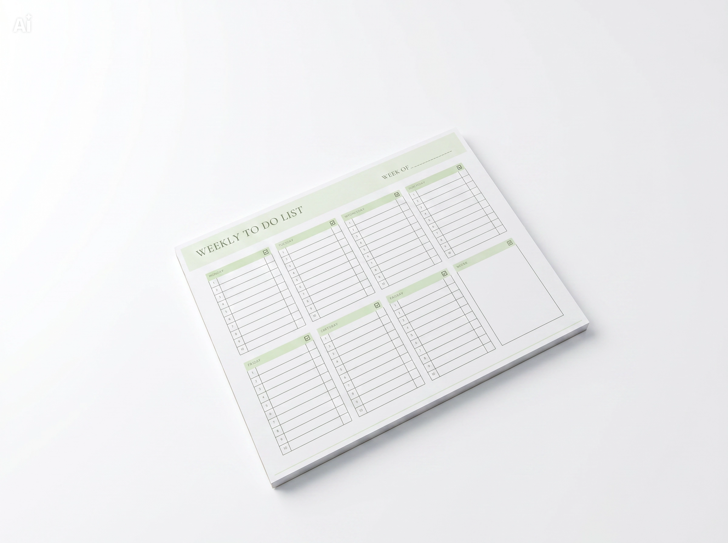 Handcrafted Weekly To-Do & Habit Tracker