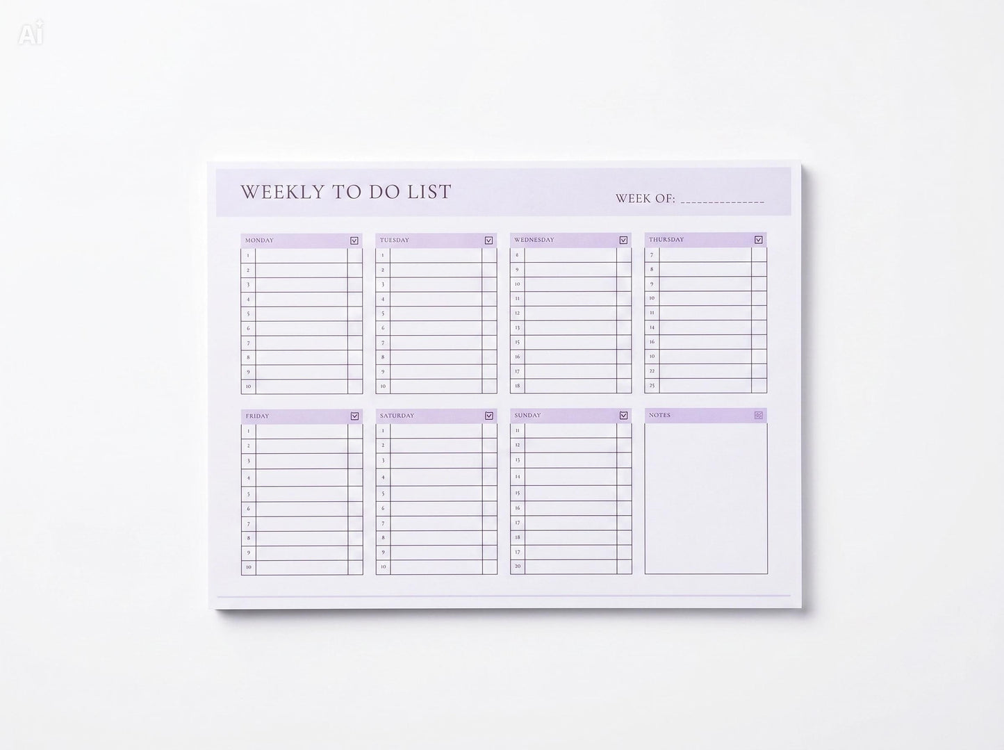 Weekly To-Do & Habit Tracker – Handcrafted 30-Page Organizer for Productivity
