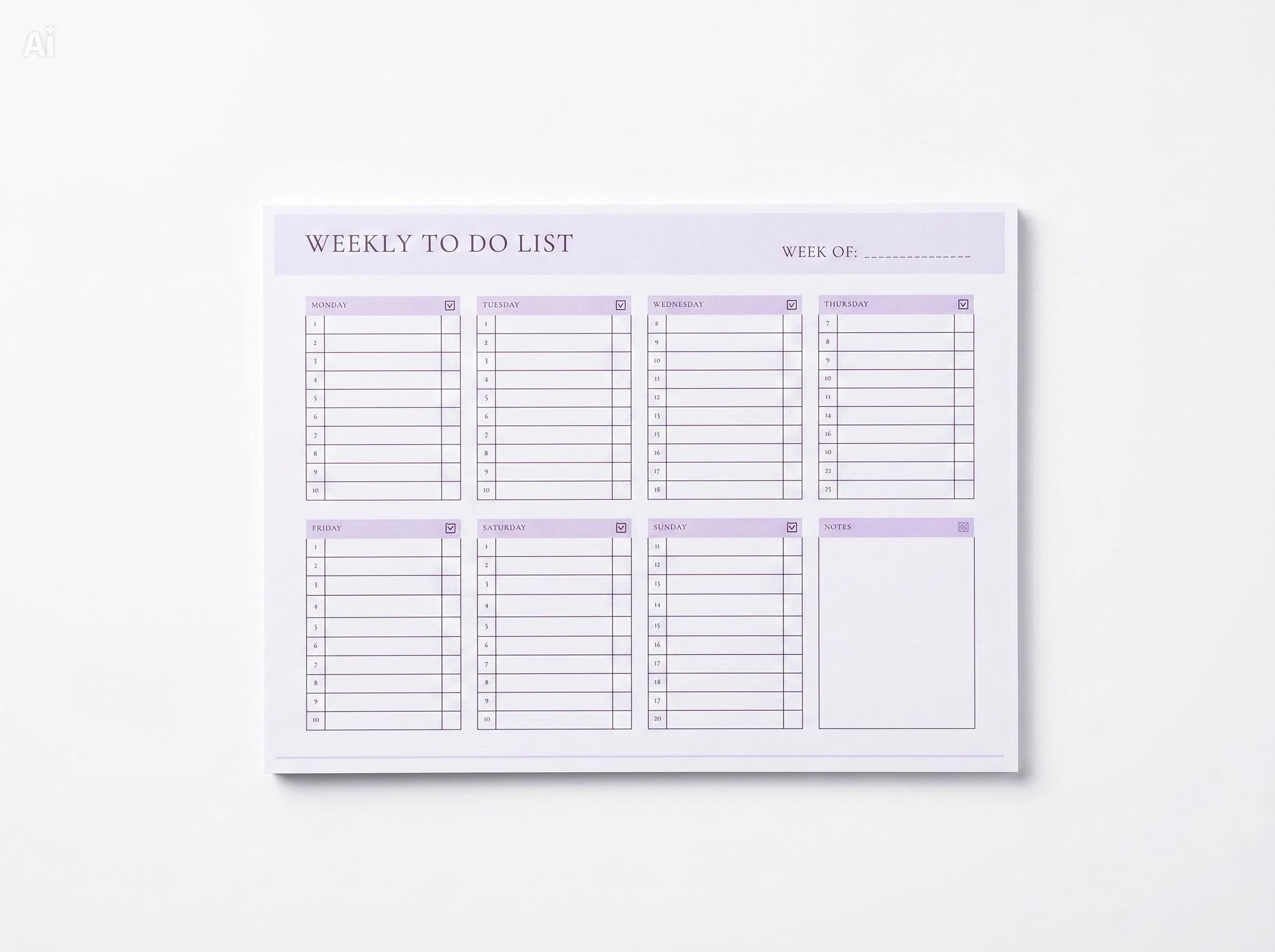Weekly To-Do & Habit Tracker – Handcrafted 30-Page Organizer for Productivity