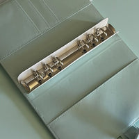 Light Blue A6 PU Leather Binders