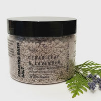 Cedar Leaf & Lavender Foaming Bath Salts | 10 Ounces