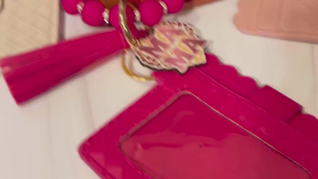 Women's Stripe Silica Gel Lock Clasp Card Holders