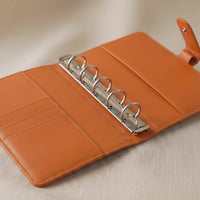 Orange A6 PU Leather Binders
