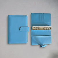 Sky Blue A6 PU Leather Binders