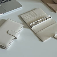 White A6 PU Leather Binders