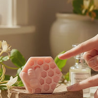 Honeysuckle Honey Bee Comb Bar Soap Made with Shea Butter