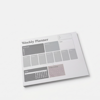 Weekly Planner Notepad: Goals, Priorities, Habits Tracker